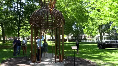 New 'Bird Set Free' Sculpture in Woodstock Inspired by Legendary Artist