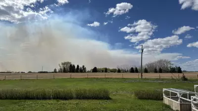 No Concern from Out-of-Control Wildfire: Didsbury Fire Crews