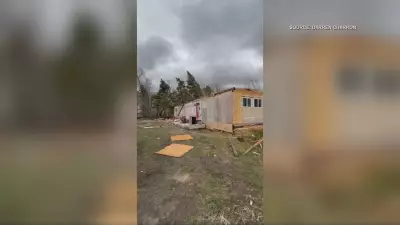 Roof Torn Off Manitoba Home as High Winds Batter Winnipeg Region