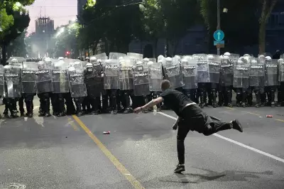 Serbian Police Clash with Protesters After Anti-Government Rally in Belgrade