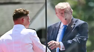 Trump Jokes About Good-Looking Men, Muscles at Coast Guard Commencement