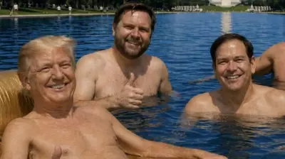 Trump Shares AI Image of Himself in Lincoln Memorial Reflecting Pool