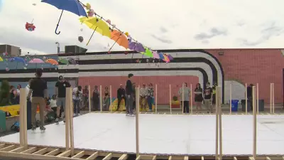 Year-Round Outdoor Skating Rink Opens Along International Avenue in Calgary
