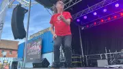 Air Guitarist Rocks Stage at Area 506 Festival in Saint John