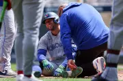 Blue Jays' George Springer Hit by Pitch Again, Leaves Game