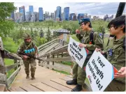 Calgarians Climb McHugh Bluff Stairs to Support Military Families