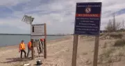 Canada's first smart beach light warning system installed at Kincardine's Station Beach