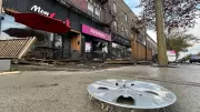 Car Crashes into Terrace on Sherbrooke Street, Man in Critical Condition
