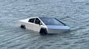 Driver Intentionally Drove Cybertruck into Lake to Use 'Wade Mode': Police