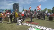 Edmonton Rally: Demonstrators Voice Support for Iran