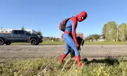 Fredericton's Spider-Man Fights Litter, Inspires Change as a Real-Life Superhero