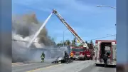Highway 21 in Grand Bend Closed Due to Building Fire