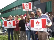 Hundreds Rally at Forever Canadian Office Opening in Edmonton
