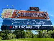 Kitchener's Beloved Schneiders Billboard Survives Storm Unscathed