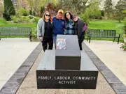 Memorial for Gary Parent Unveiled at Reaume Park in Windsor