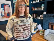 Montreal Victoire Fan Knits Custom Sweater for Playoff Run