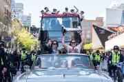 Montreal Victoire Walter Cup Celebration Lights Up Downtown Streets