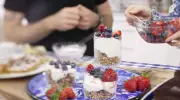 Mother's Day Breakfast Recipes: Yogurt Parfait with Granola and Berries