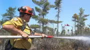 Nova Scotia's New Firefighting Aircraft Battles Wildfire on Southwestern Shore
