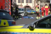 One dead after car hits crowd in Leipzig, Germany, police say