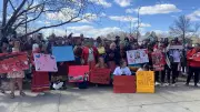 Red Dress Day Vigil in Edmonton Honors MMIWG2S Victims