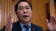 Sen. Andy Kim Hit by Pepper Spray at ICE Detention Center Protest