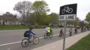 Students pedal to school with Bike Bus: 'It's good exercise'