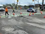 Water main break closes Westboro intersection, Hwy. 417 off-ramp in Ottawa