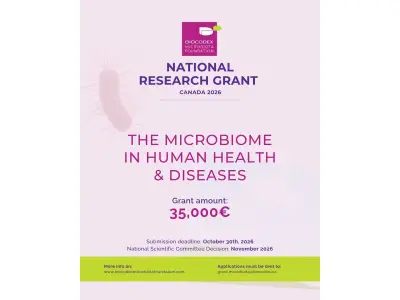 Biocodex Microbiota Foundation Opens €35,000 Grant for Canadian Microbiota Researchers