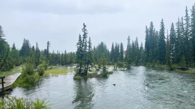 Canmore Flooding: Fast Rivers, Localized Flooding, But Not 2013 Levels