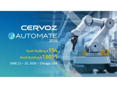 Cervoz at Automate 2026: Industrial Storage and Connectivity Solutions for AI-Driven Automation