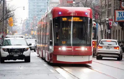 Cyclist Struck by Streetcar in Downtown Toronto