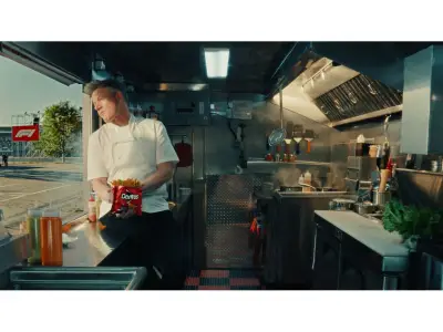 Doritos Loaded Commercial Stars Gordon Ramsay and George Russell