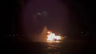 Fireworks Barge Fire in Pointe Claire on Saint-Jean-Baptiste Day