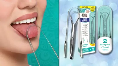 GuruNanda Tongue Scrapers: 2-Pack Stainless Steel for Fresh Breath