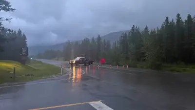 Highway 40 Open to Kananaskis Village After Flooding Emergency