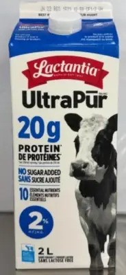Lactantia Milk Recalled Over Excessive Vitamin Levels in Canada