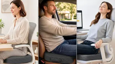 Lumbar Support Pillow with Memory Foam, 24% Off for Back Pain Relief