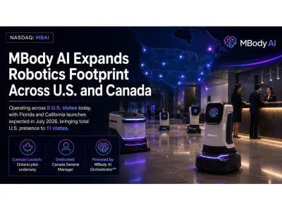 MBody AI Expands Robotics to 11 U.S. States and Enters Canada