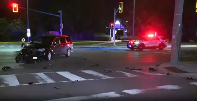 Motorcyclist injured in Mississauga two-vehicle crash rushed to trauma centre