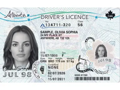 New Alberta Driver's Licenses Combine Health Card, Citizenship Info