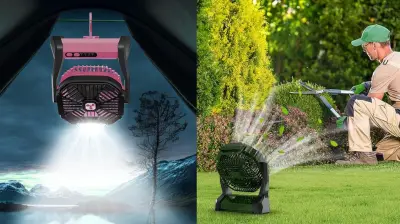 Portable Fan with Flashlight and Phone Charger on Sale at Amazon