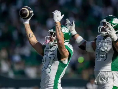 Roughriders' Daniel Wiebe Scores First TD in CFL Debut