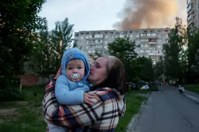 Russian Strike Kills 14 in Ukraine, Traps Others in Rubble