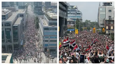 Thousands of Iraq and Senegal Fans Flood Downtown Toronto for World Cup Match