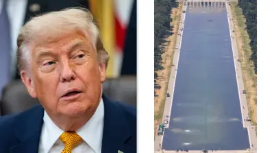 Trump Claims Lincoln Memorial Reflecting Pool Gash Grows to 350 Feet