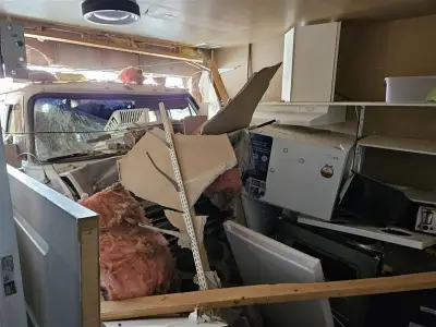 Two adults seriously injured after van crashes into Stony Plain daycare