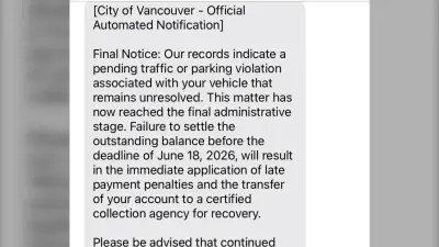 Vancouver Warns of QR Code Parking Scam via Text Messages