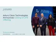 Aduro Clean Technologies Closes C$9.16M LIFE Offering