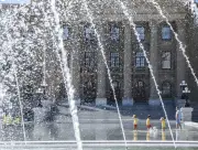 Alberta Legislature Reflecting Pool Reopens After Three-Week Leak Delay